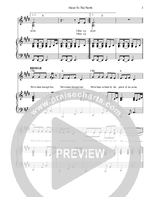 Shout To The North Piano/Vocal (SAT) (Dennis Prince / Nolene Prince)