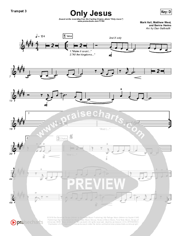 Only Jesus Trumpet 3 (Casting Crowns)