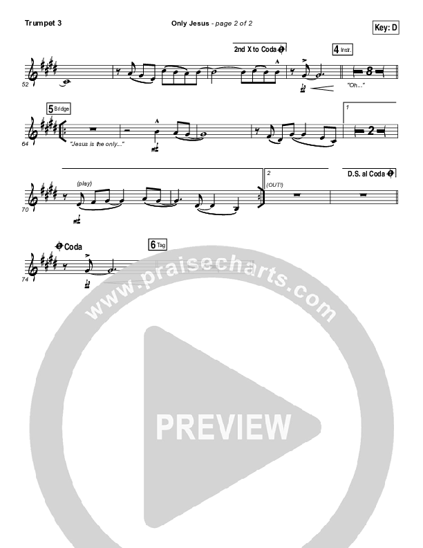 Only Jesus Trumpet 3 (Casting Crowns)