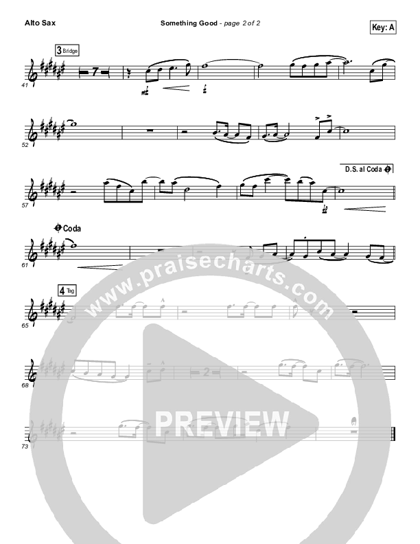 Something Good Alto Sax (Gateway Worship)