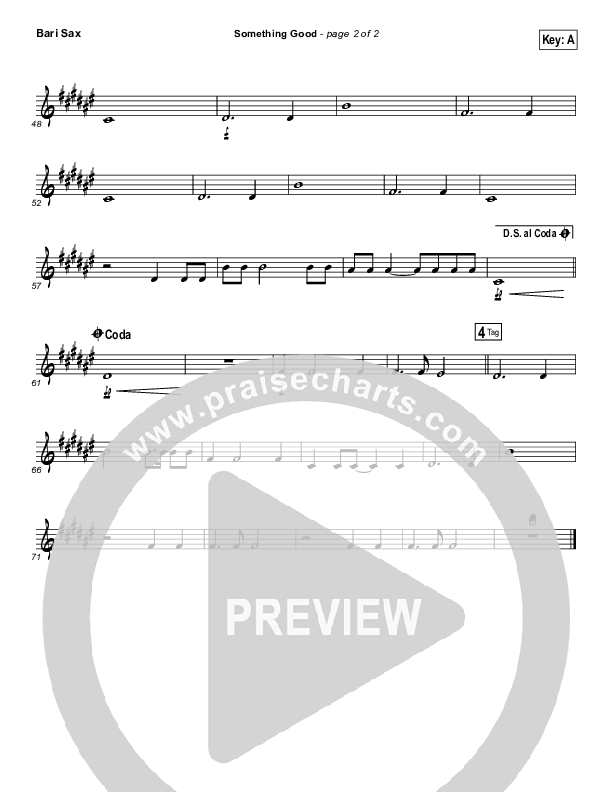 Something Good Bari Sax (Gateway Worship)