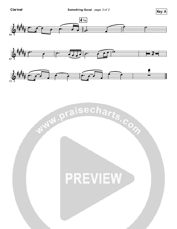Something Good Clarinet (Gateway Worship)