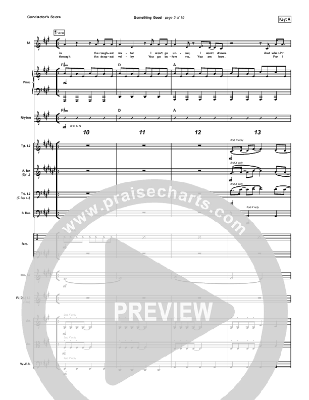 Something Good Conductor's Score (Gateway Worship)