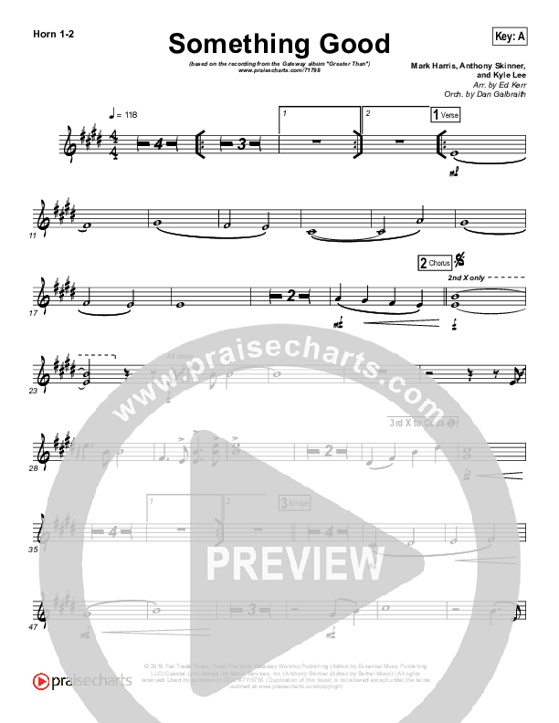 Something Good French Horn 1/2 (Gateway Worship)
