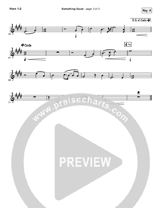 Something Good French Horn 1/2 (Gateway Worship)