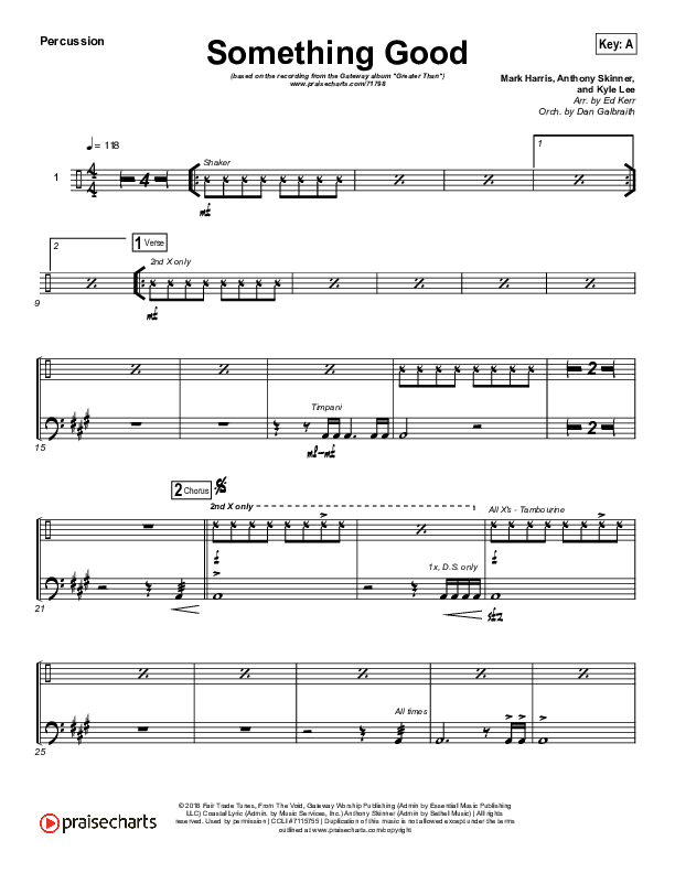 Something Good Percussion (Gateway Worship)