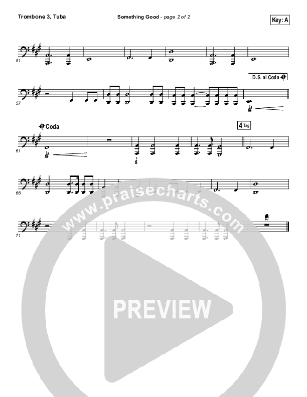 Something Good Trombone 3/Tuba (Gateway Worship)