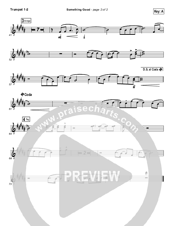 Something Good Trumpet 1,2 (Gateway Worship)