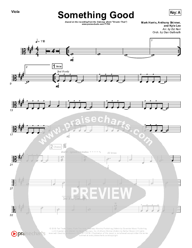 Something Good Viola (Gateway Worship)