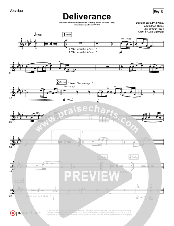 Deliverance Alto Sax (GATEWAY)