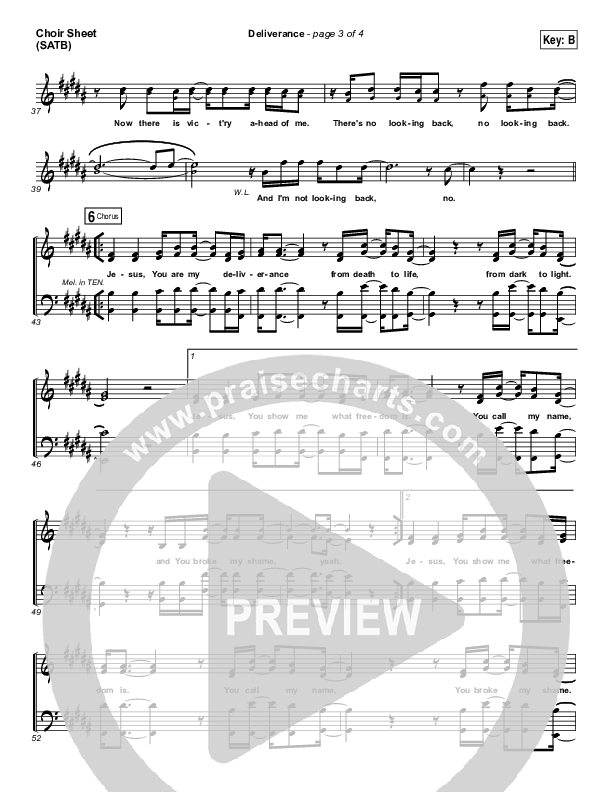 Deliverance Choir Vocals (SATB) (GATEWAY)