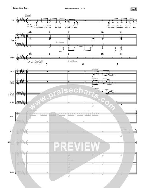 Deliverance Conductor's Score (GATEWAY)