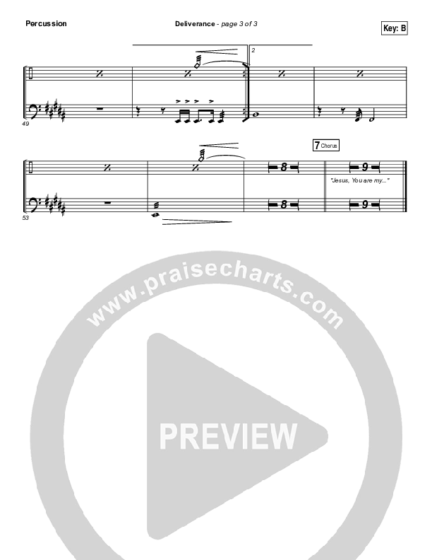 Deliverance Percussion (GATEWAY)