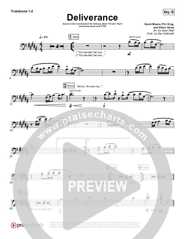 Deliverance Trombone 1/2 (GATEWAY)