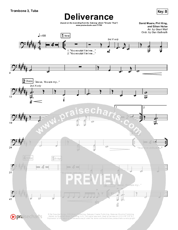 Deliverance Trombone 3/Tuba (GATEWAY)