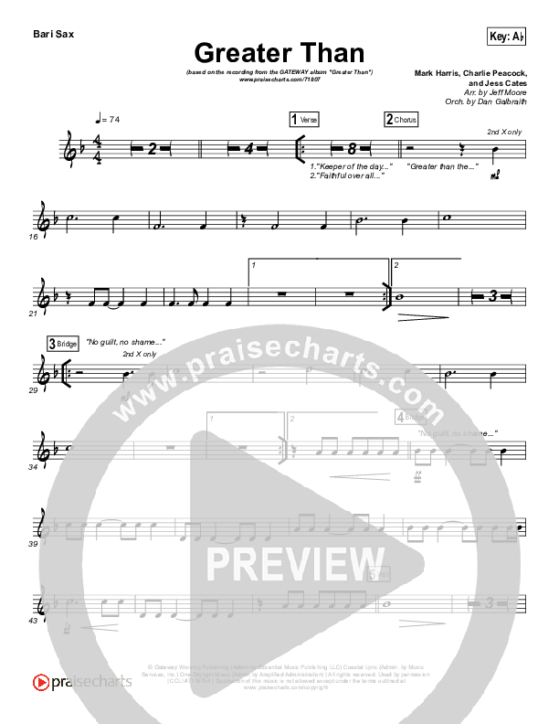 Greater Than Bari Sax (GATEWAY)