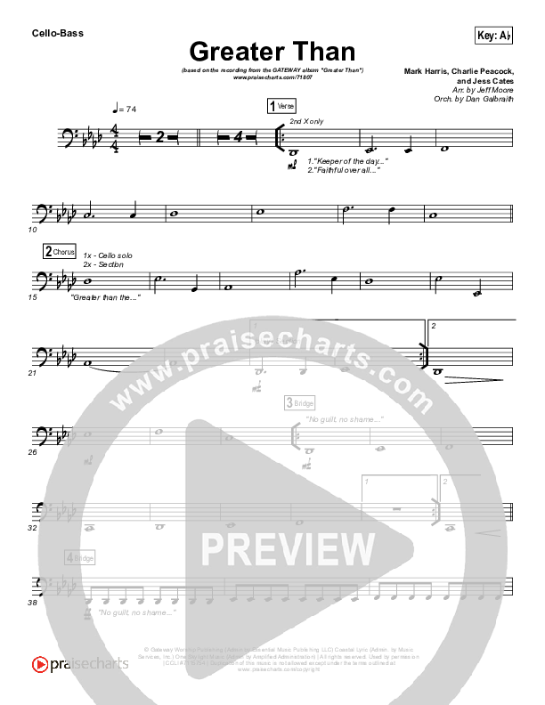 Greater Than Cello/Bass (GATEWAY)