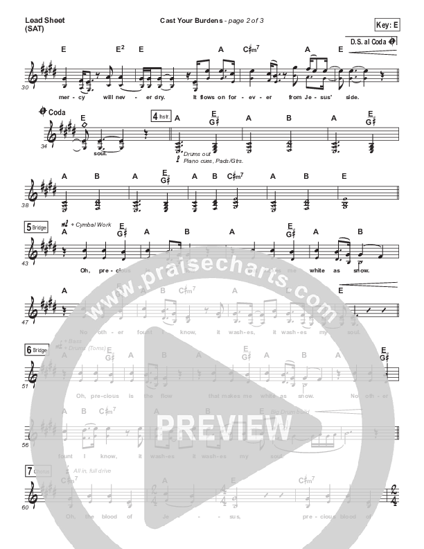 Cast Your Burden Lead (SAT) (GATEWAY)