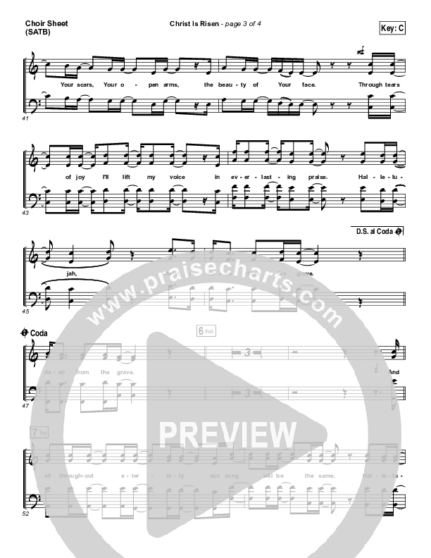 Christ Is Risen Choir Vocals (SATB) (Mack Brock)