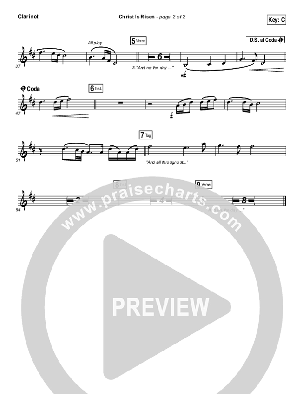 Christ Is Risen Clarinet (Mack Brock)