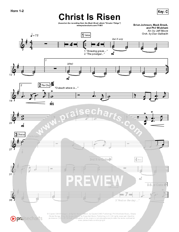 Christ Is Risen Brass Pack (Mack Brock)