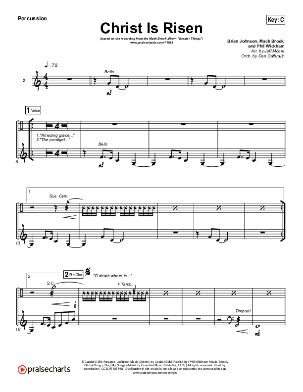 Christ Is Risen Percussion (Mack Brock)