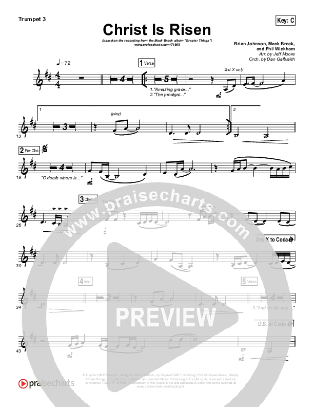 Christ Is Risen Trumpet 3 (Mack Brock)