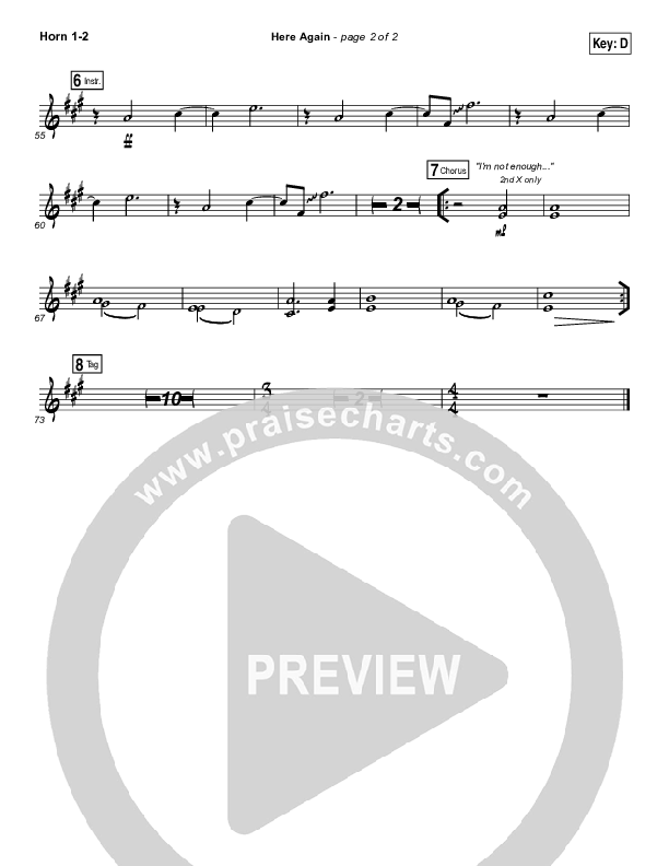 Here Again Brass Pack (Elevation Worship)