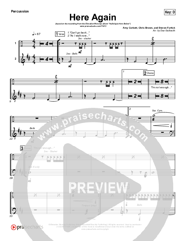 Here Again Percussion (Elevation Worship)