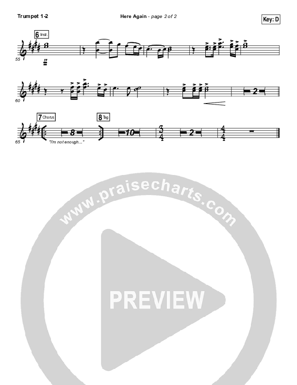 Here Again Trumpet 1,2 (Elevation Worship)