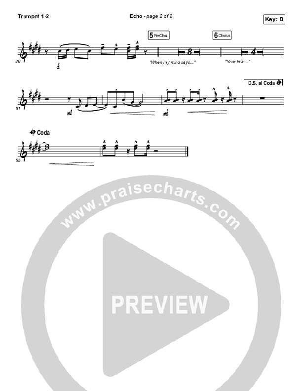 Echo Brass Pack (Elevation Worship / Tauren Wells)