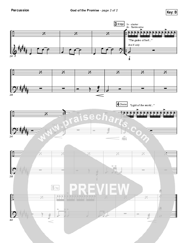 God Of The Promise Percussion (Elevation Worship)