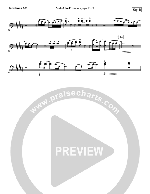 God Of The Promise Trombone 1/2 (Elevation Worship)