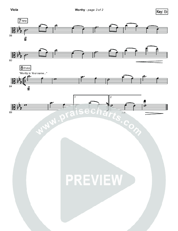 Worthy Viola (Elevation Worship)