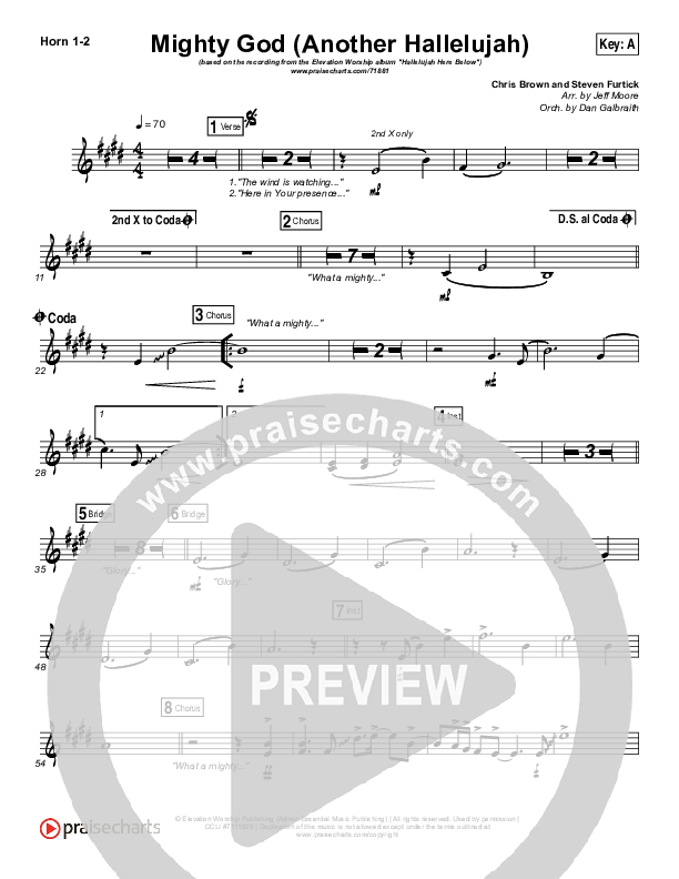 Mighty God (Another Hallelujah) Brass Pack (Elevation Worship)