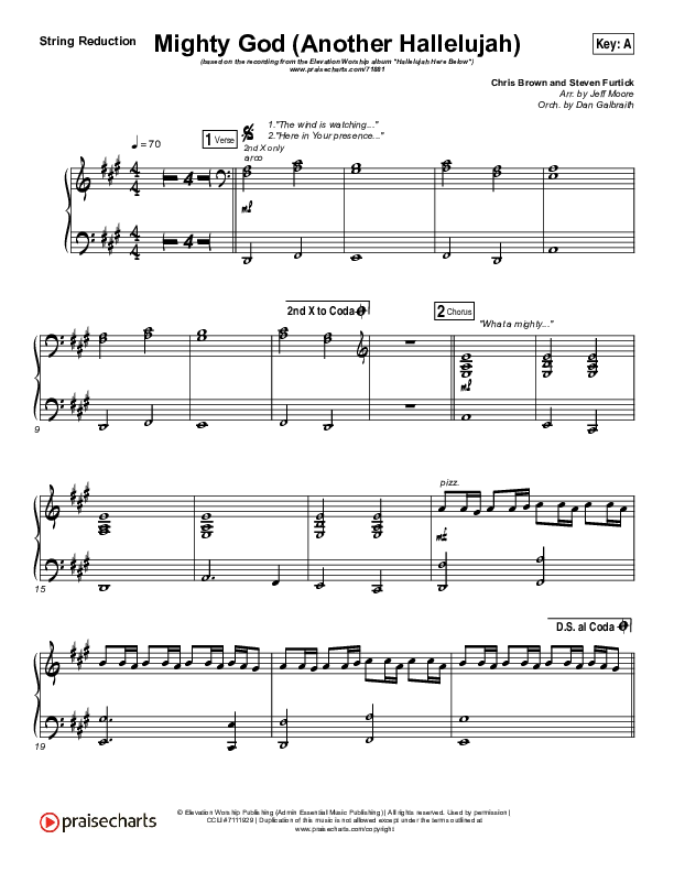Mighty God (Another Hallelujah) String Pack (Elevation Worship)