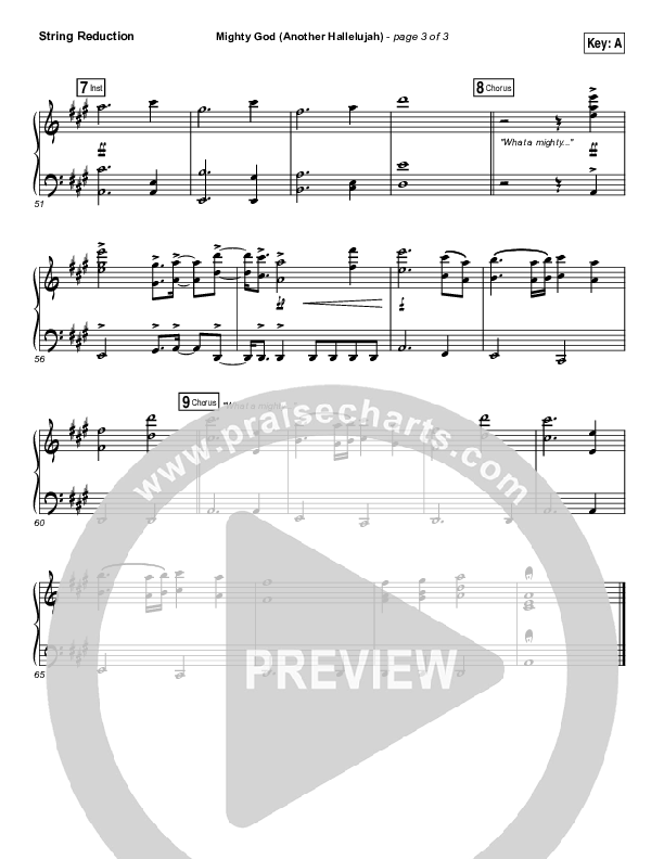 Mighty God (Another Hallelujah) String Pack (Elevation Worship)
