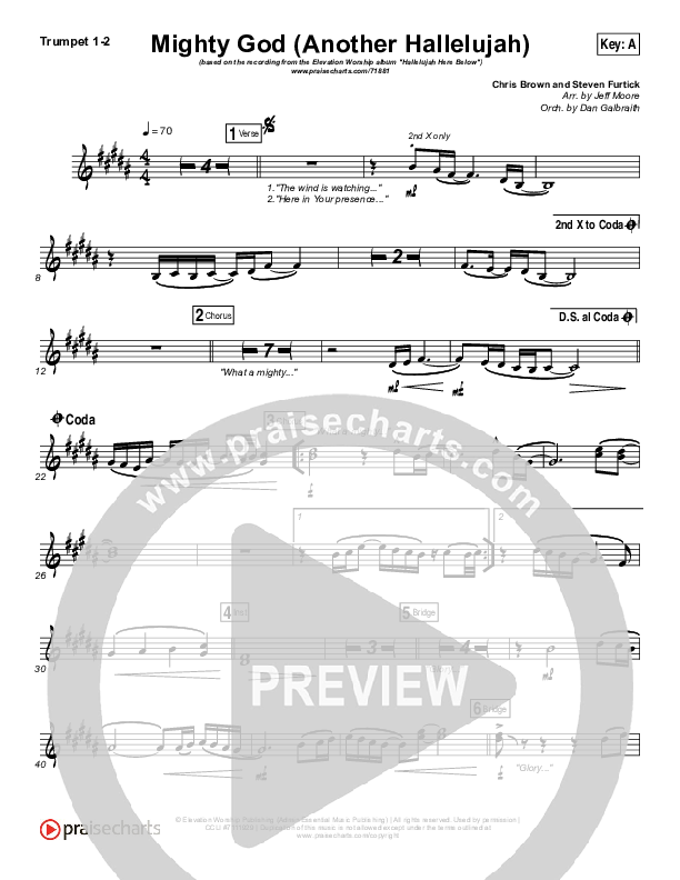 Mighty God (Another Hallelujah) Brass Pack (Elevation Worship)
