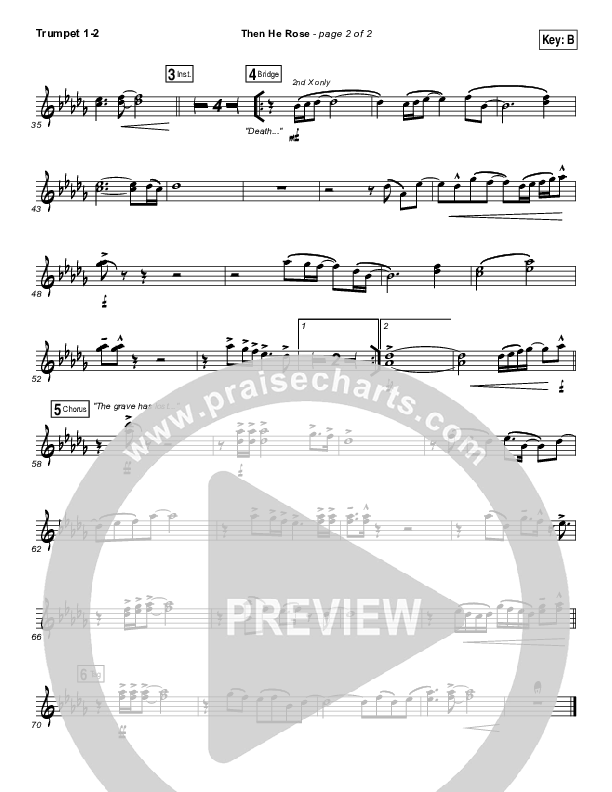 Then He Rose Trumpet 1,2 (Elevation Worship)