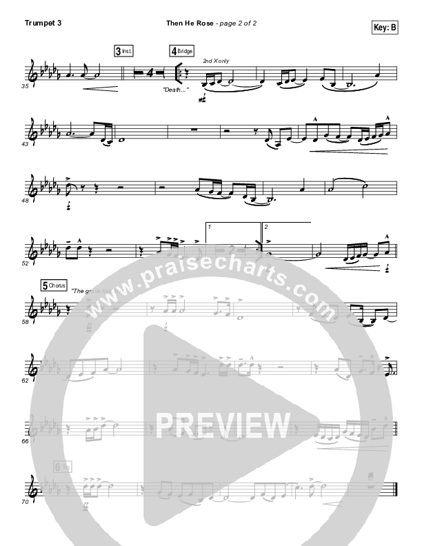 Then He Rose Trumpet 3 (Elevation Worship)