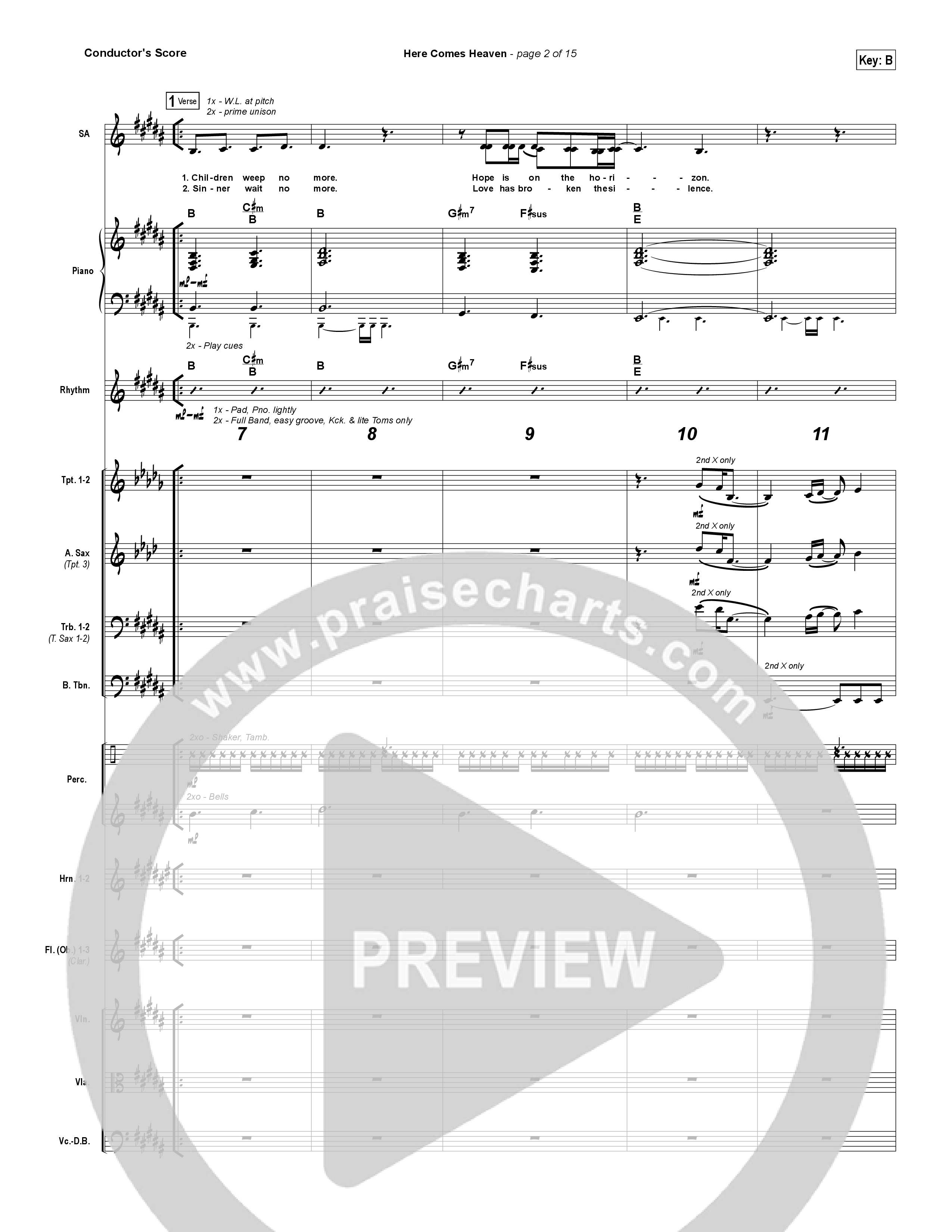 Here Comes Heaven Orchestration (Elevation Worship)