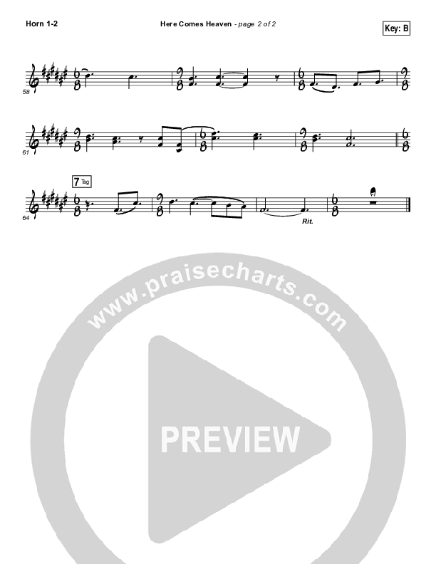 Here Comes Heaven Brass Pack (Elevation Worship)