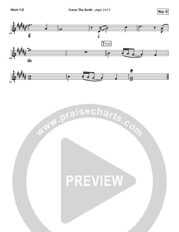 Cover The Earth French Horn 1/2 (Cody Carnes / Kari Jobe)