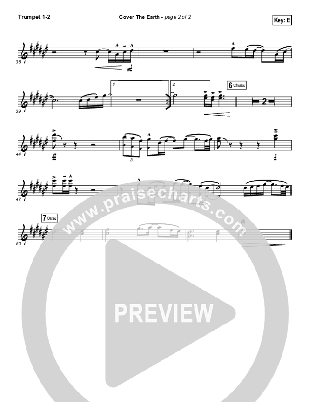 Cover The Earth Trumpet 1,2 (Cody Carnes / Kari Jobe)