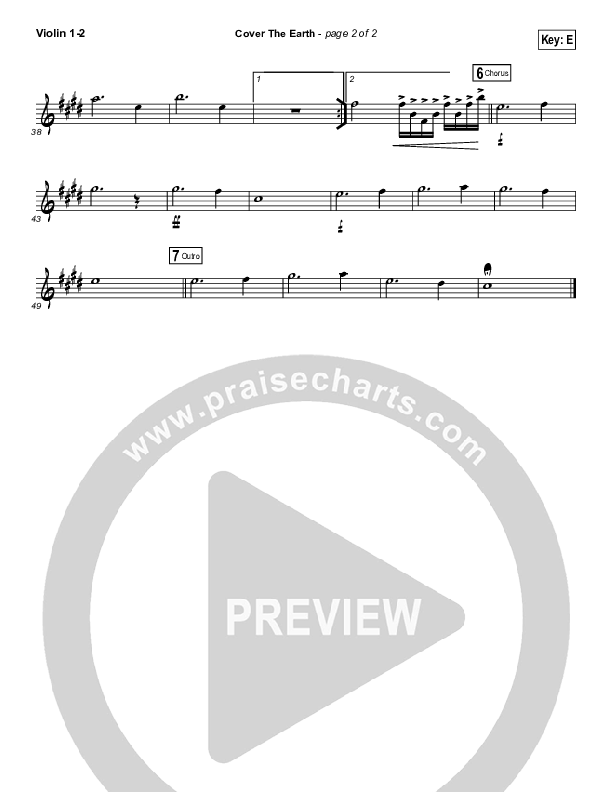 Cover The Earth Violin 1/2 (Cody Carnes / Kari Jobe)