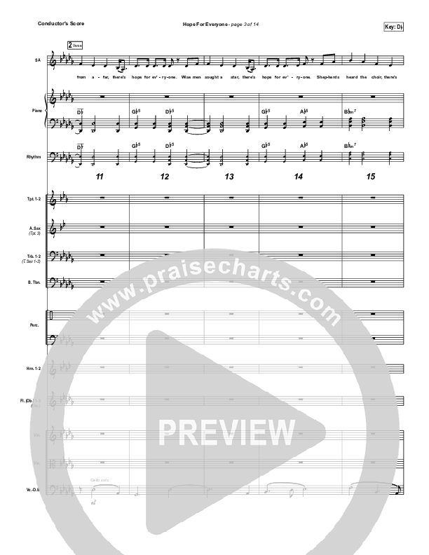 Hope For Everyone Conductor's Score (Matt Maher)