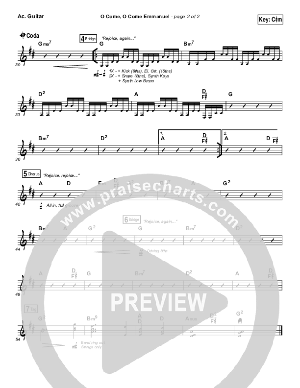 O Come O Come Emmanuel Acoustic Guitar (Matt Maher)