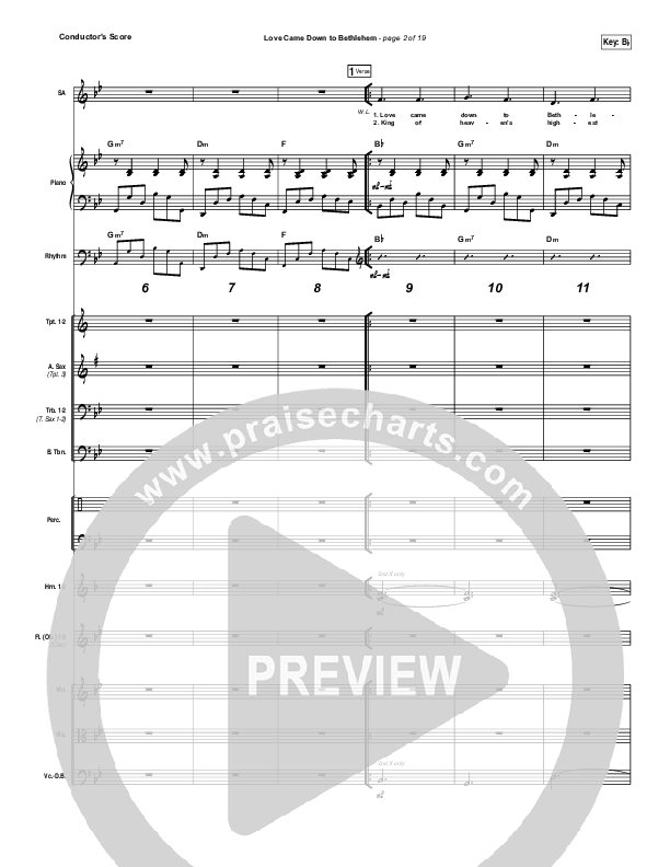 Love Came Down To Bethlehem Orchestration (Matt Maher)