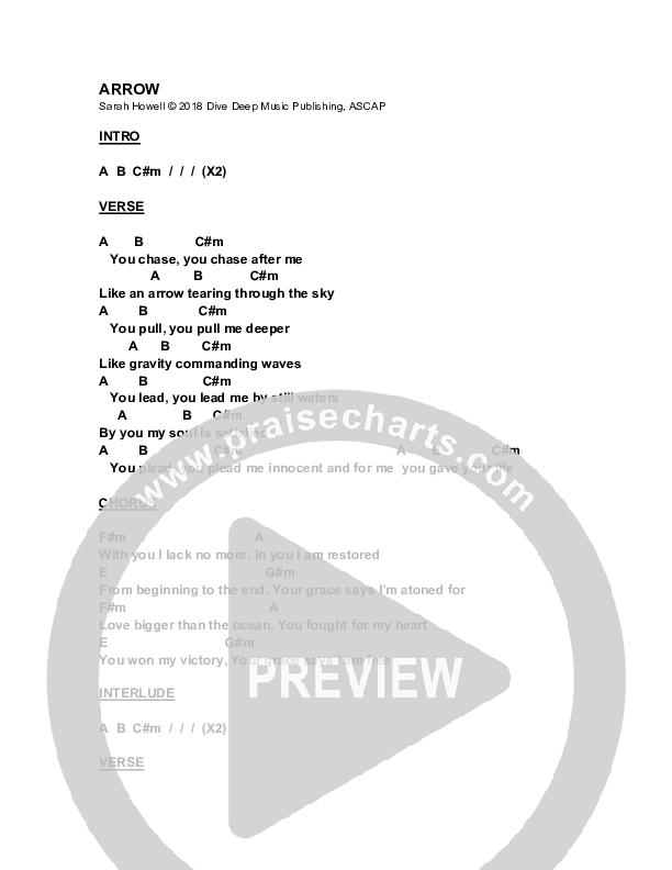 Arrow Chords & Lyrics (The New Sound Is Family)