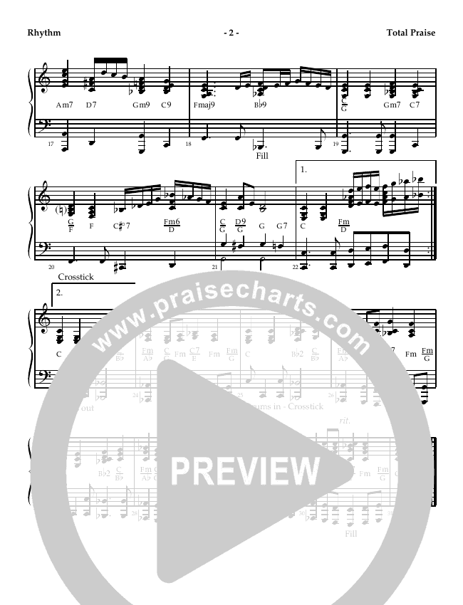 Total Praise Chord Chart